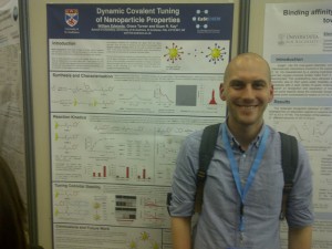 Will looking happy to be presenting his poster!