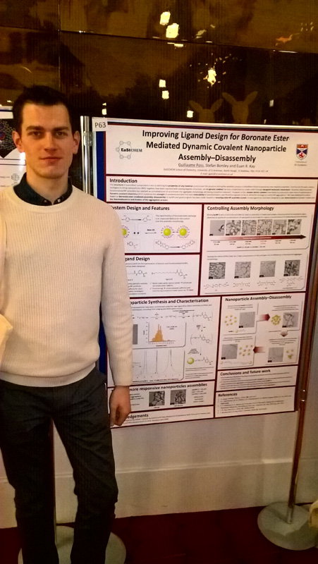 Guillaume presenting his poster