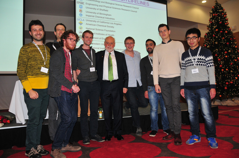 The Kay group meet Sir Fraser Stoddart after his lecture.
