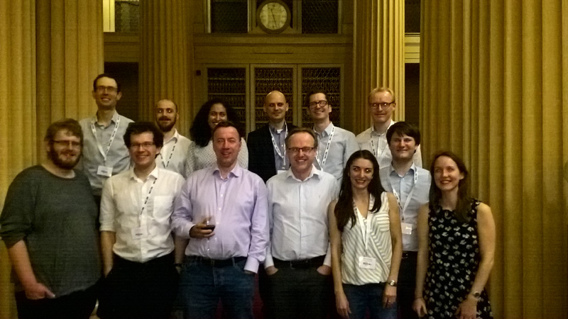 Some past and present members of the Leigh group, including conference organiser Dr Paul Lusby.